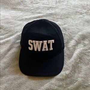 Spirit Black Cap with White SWAT Embroidery